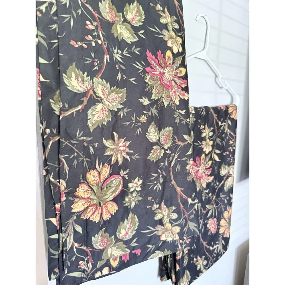 Waverly Felicite Noir Window Panel - 100% Cotton - 50